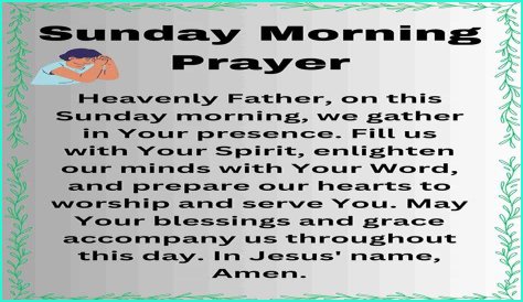 Unlock The Power Of Sunday Morning Prayer Images: Discoveries And Insights